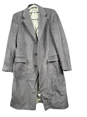 Boyds St Louis Coat Mens Size M Gray Classic Cashmere Blend Overcoat USA